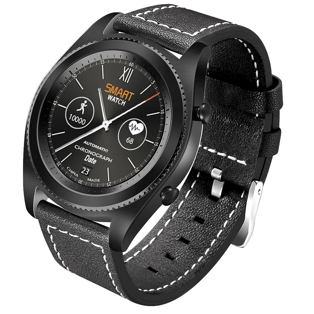 Оригинальный № 1 S9 NFC MTK2502 SmartWatch сердечного ритма Мониторы Bluetooth 4.0 Смарт часы