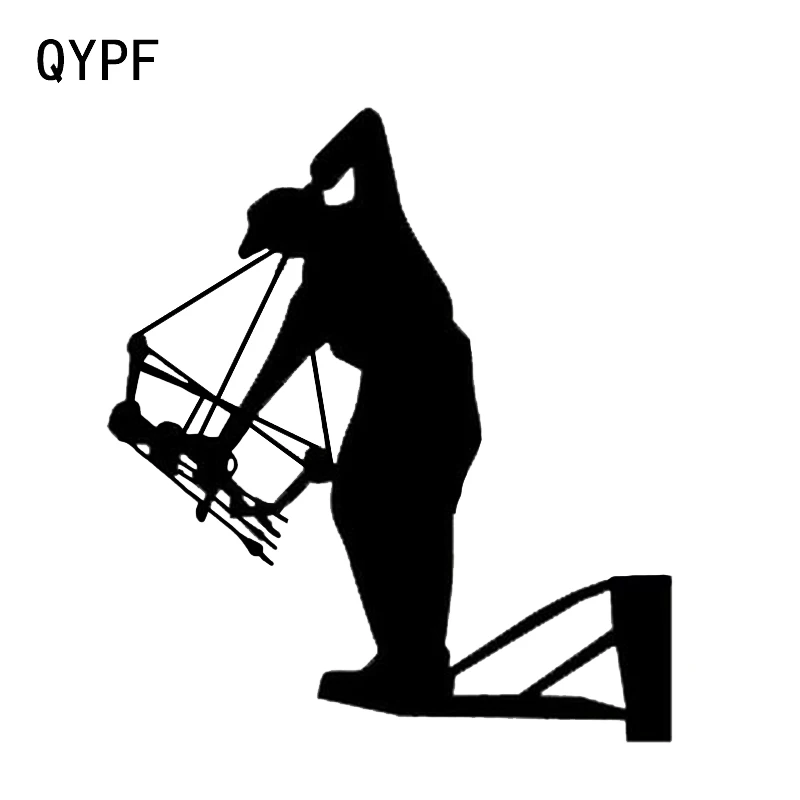 QYPF 12 4*14 см Интересный Лук Охотник стрельба из лука Спорт Фитнес Декор автомобиля