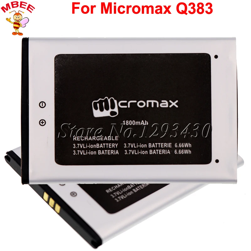 Аккумулятор для Micromax Q383 1800 мАч|battery for micromax|battery for1800mah battery |
