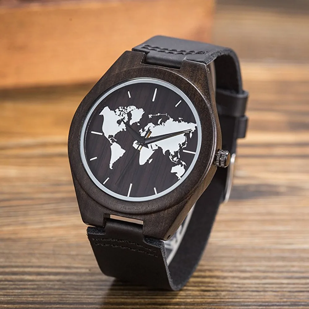 Часы мужские кварцевые 100% натуральные деревянные бамбуковые ручные спортивные