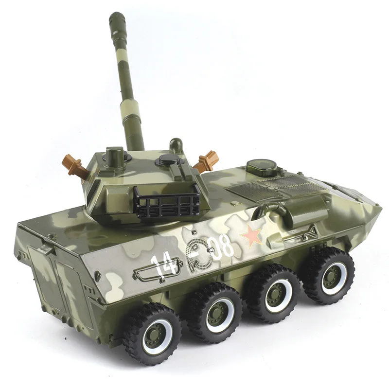 Сплав оттягивает назад 8 колеса бронированный автомобиль игрушка статическая