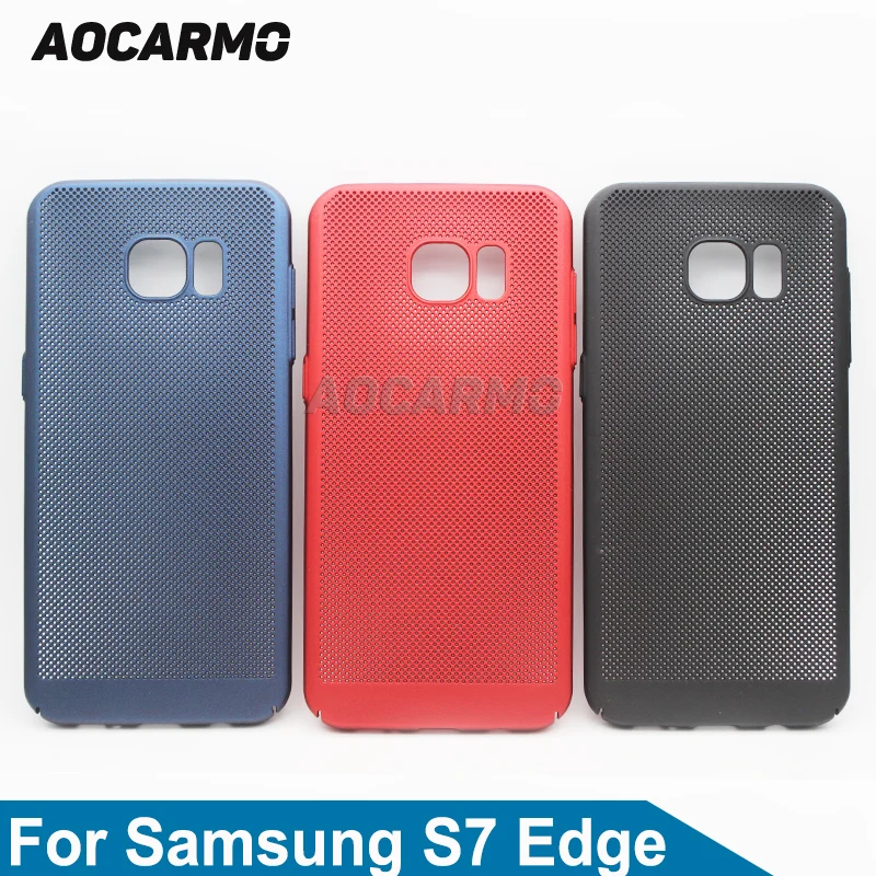Чехол Aocarmo для Samsung Galaxy S7 Edge SM-G935 черный/красный/темно-синий | Мобильные телефоны и
