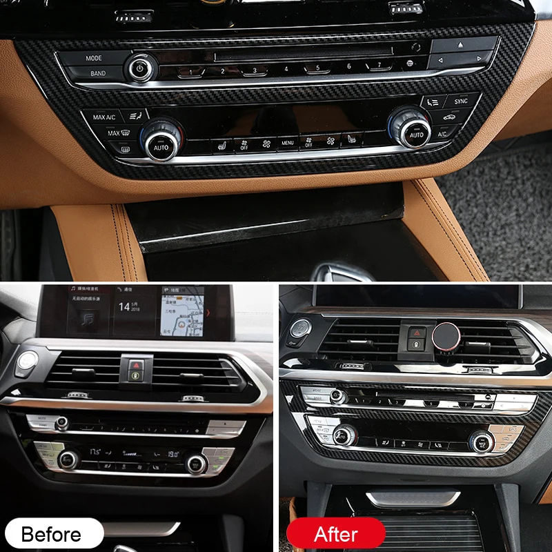 

For BMW X3 G01 2018 2019 ABS Plastic Interior Air Condition Adjustment Panel Cover Trim Car Styling