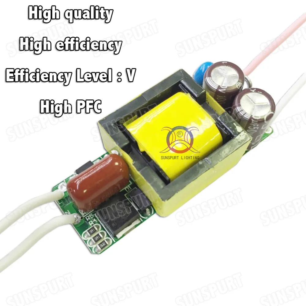 Изолированная светодиодная лампа 5 шт. 20 Вт AC85 277V 7 13x2W 450mA DC20 45V светодиодный блок
