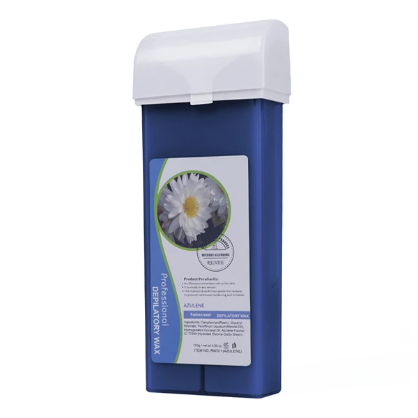 Blue Хит 100 г эпилятор для депиляции, воск для лица, рук, ног, подмышек, тела, бикини, подмышек, медовый крем для удаления волос, пчелиный воск, 4 вкуса для женщин - Цвет: Blue