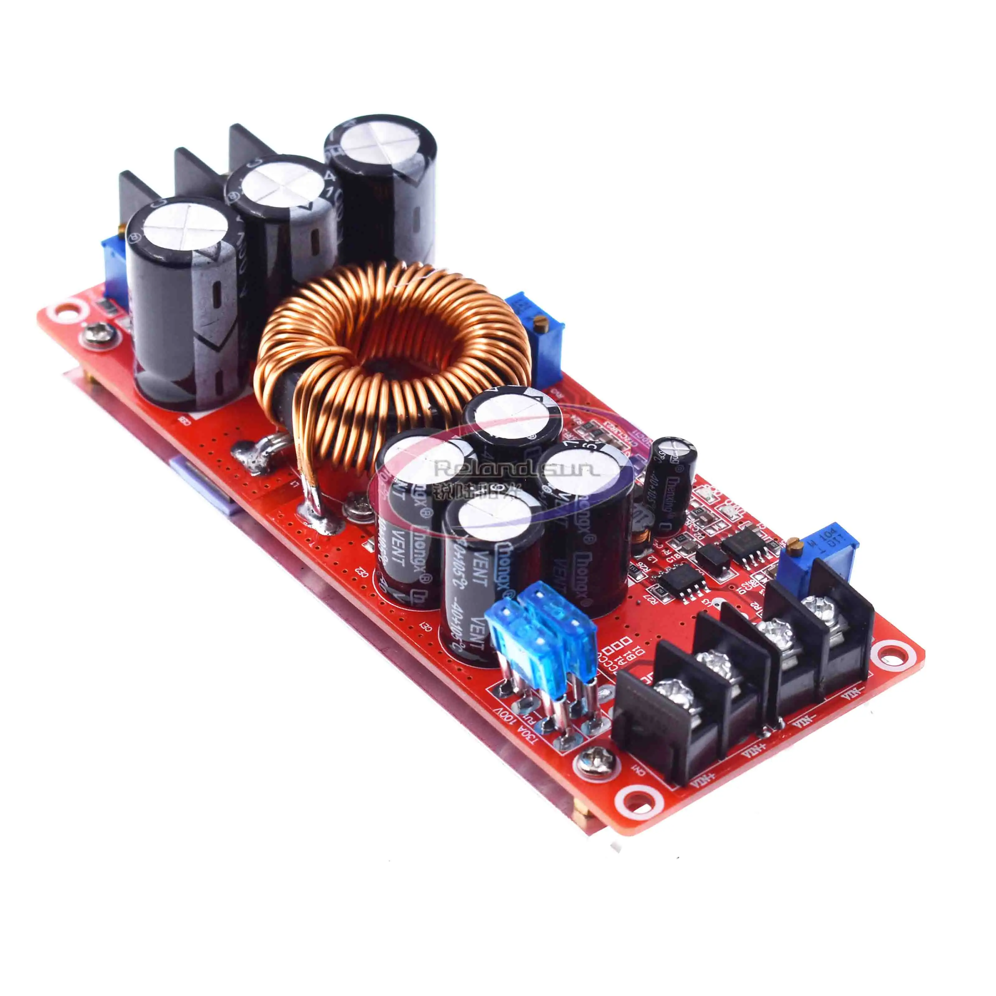 

Professional DC 20A 1200W DC-DC Step Up Boost Converter Power Supply 8-60V 12V Step Up to 12-83V 24V 48V With Heat Sink