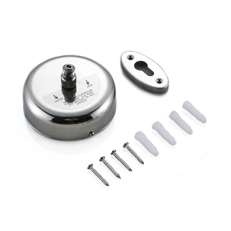 1 Portable Stainless Steel Retractable Clothesline Indoor Outdoor Laundry Hanger Clothes Dryer Organiser Clothes Drying Rack Rope - Цвет: 1