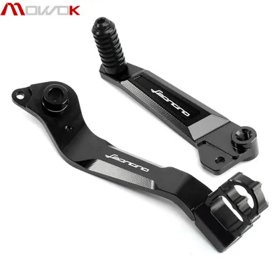Черный Для Benelli leoncino500 leoncino 500 Nieuwe Ontwerp Motor Fiets Rempedaal& gear Shifting Hendel Paar CNC aluminum Pedaal - Цвет: Черный