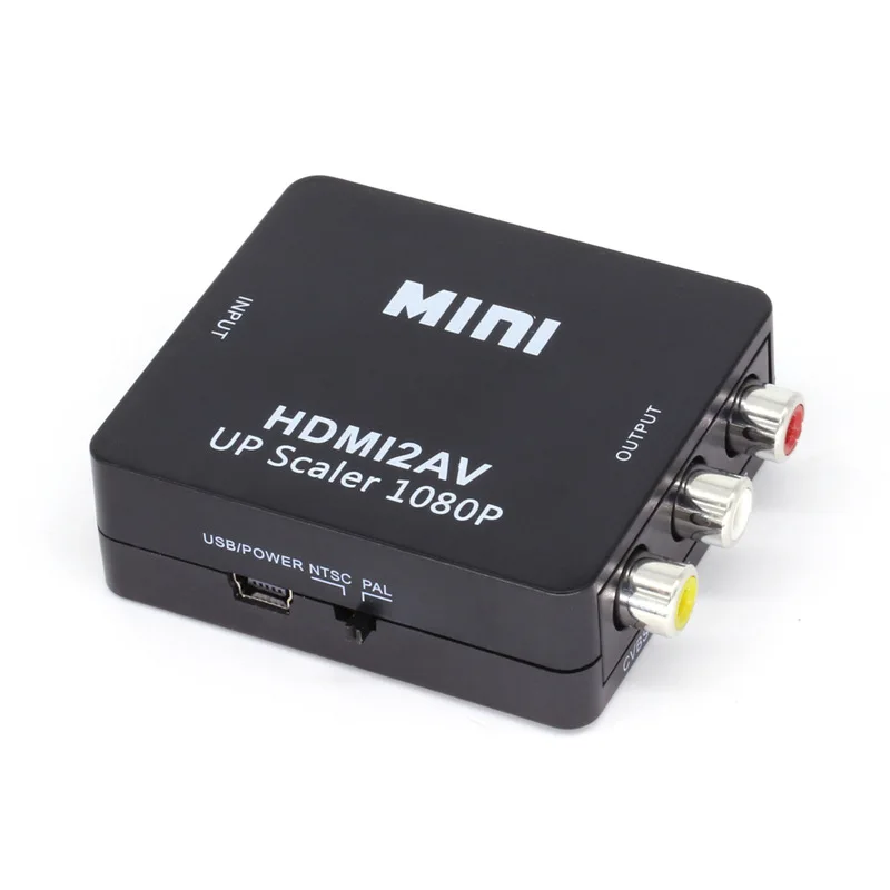 LANGTEK HDMI в AV/RCA CVBS адаптер 1080P видео конвертер HDMI2AV коробка поддержка NTSC PAL выход AV |