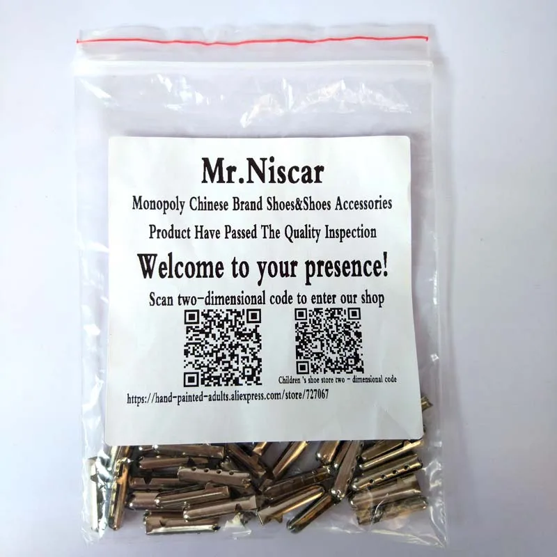 Mr.Niscar 1 компл./8 шт. 4x23 мм Металлические шнурки с аглотами наконечники головка