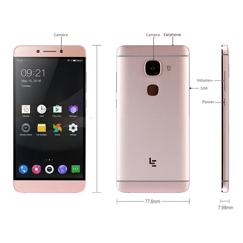 Оригинал Letv LeEco Le Max 2X820 5 7 дюйма FDD 4G смарт телефон Snapdragon 820 4 ядра 4/6 ГБ оперативной