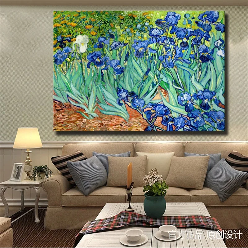 Картина с ирисами Винсента Ван Гога качественная картина маслом на холсте