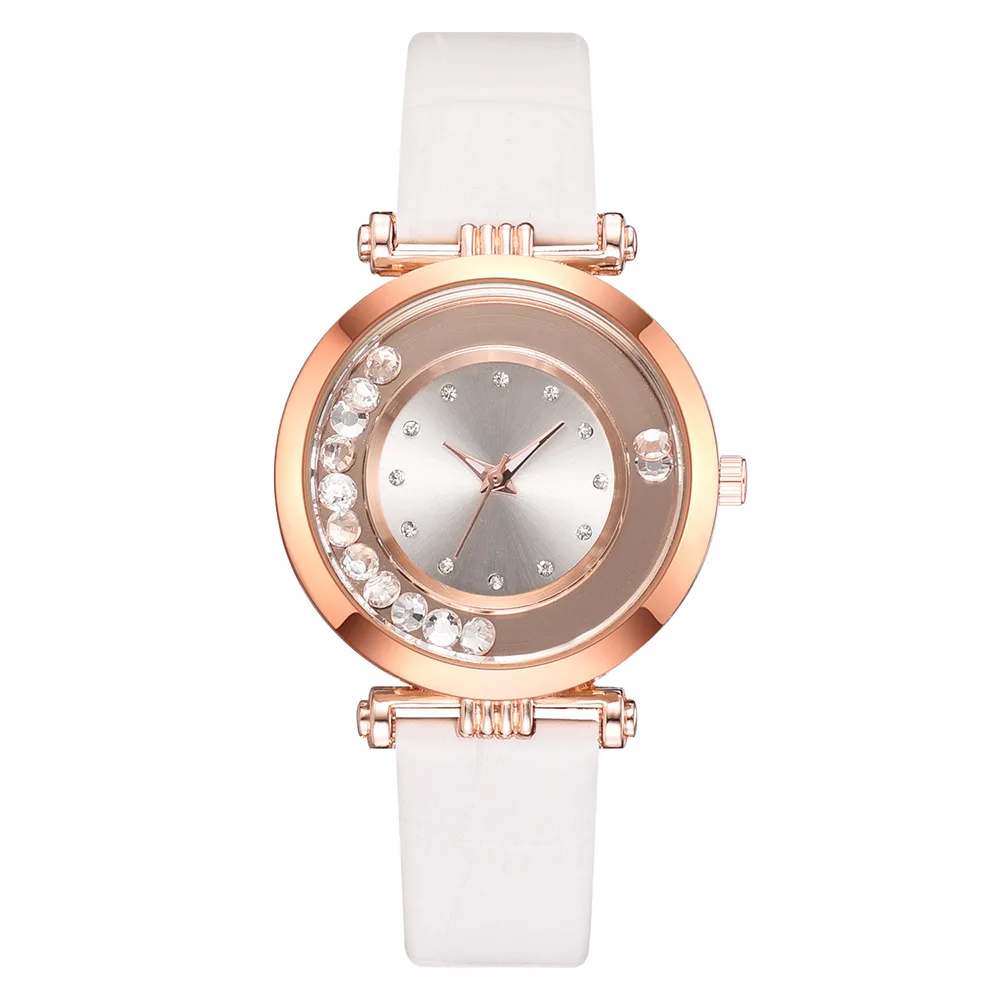 

Fashion Women Watches Crystal Women Watches Pink Leather Band Quartz Watches Women reloj mujer relogio femino horloge vrouw