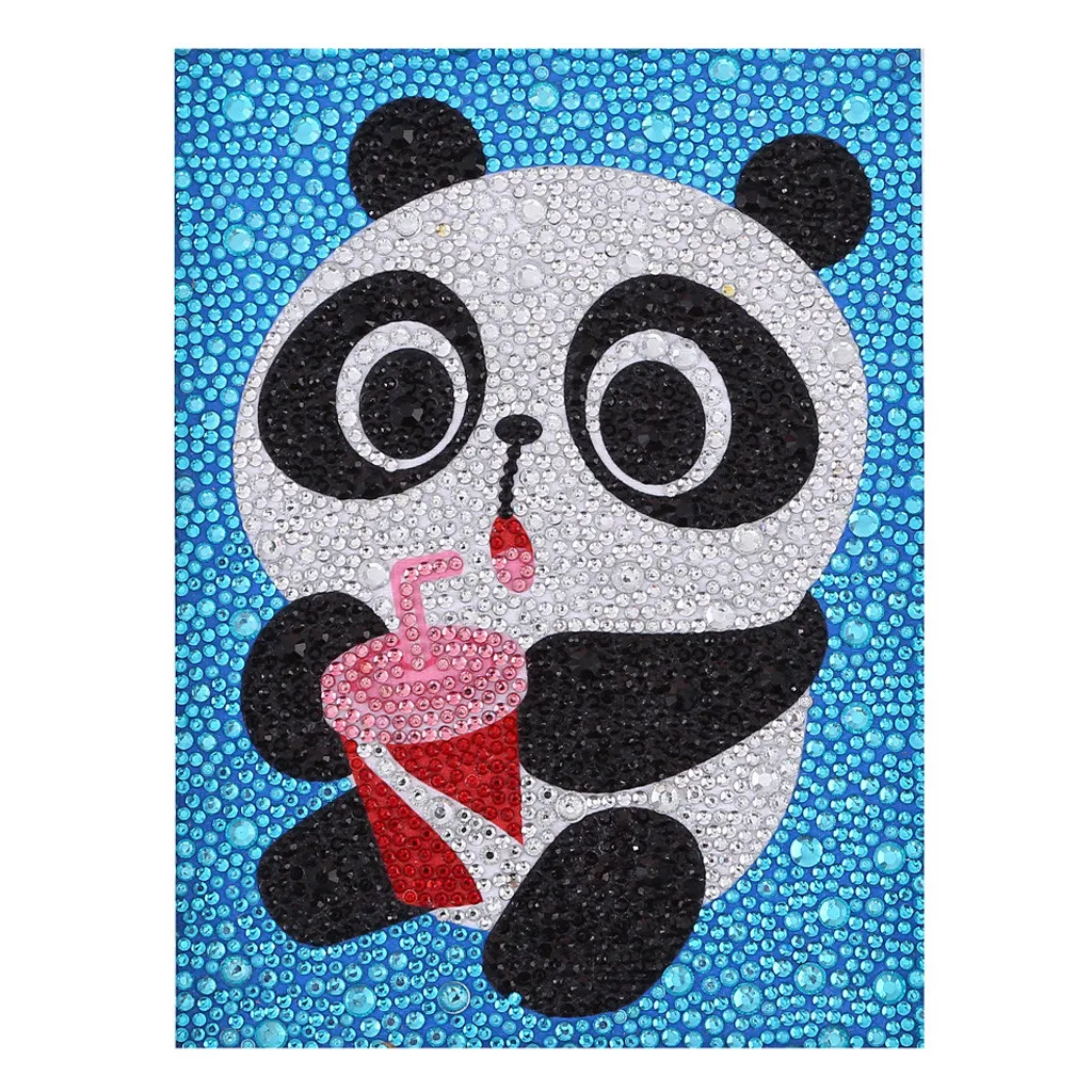E 15X20cm Алмазная картина особой формы DIY с изображением животных из мультфильмов для детей 5D, Набор для вышивки крестиком с кристаллами - Цвет: E 15X20cm