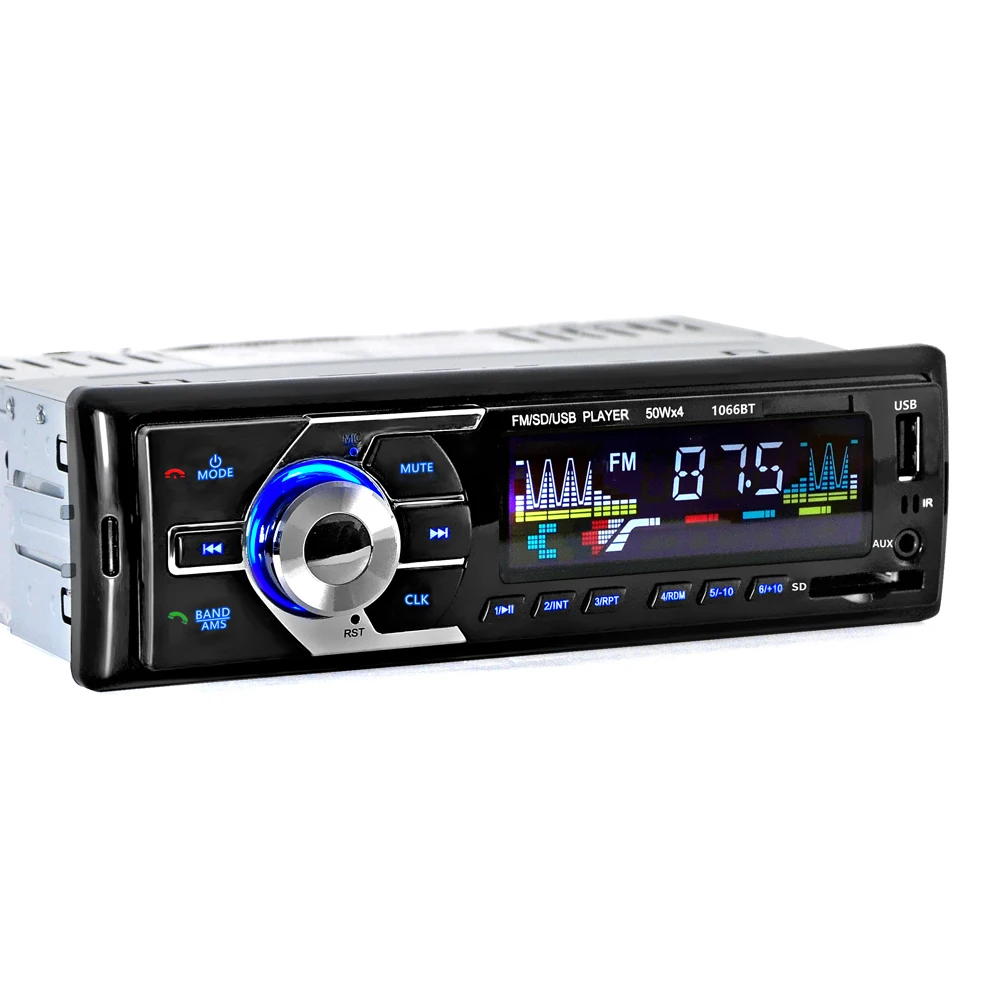 Автомобиль Радио стерео проигрыватель Bluetooth телефона AUX IN MP3 FM/USB/1 Din/пульт