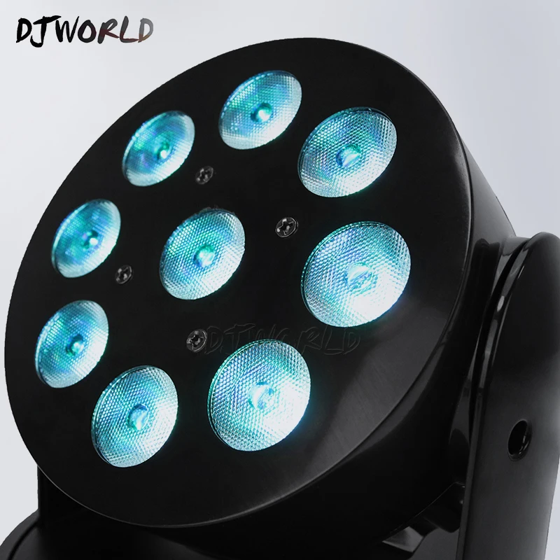 DJworld светодиодный светильник 9x12 Вт RGBW 4в1 движущаяся головка 10/12CH DMX512 сценический