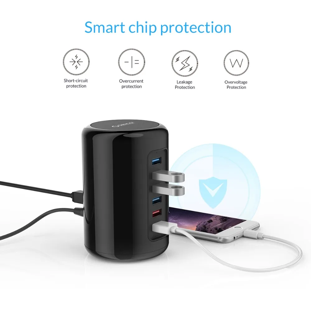 ORICO Powered USB 3 0 концентратор с быстрым зарядным устройством для телефона внешняя