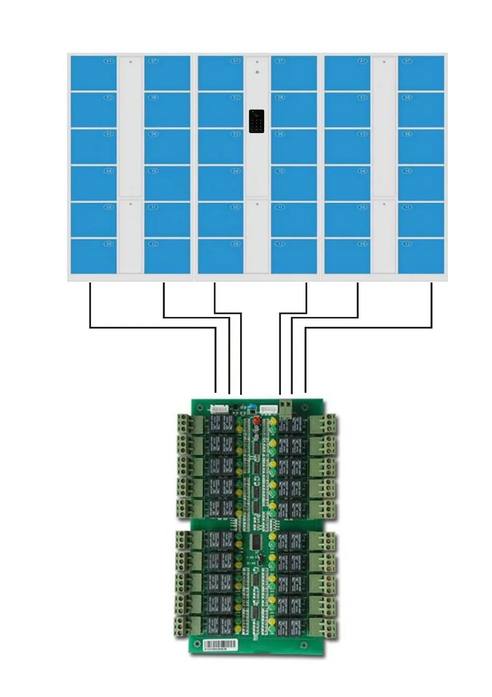 Полный комплект шкафчика, 20 контроллер шкафчика+ чехол питания+ rfid считыватель+ 10 шт em карты, костюм для банка/ванной центр частный шкаф, DT20