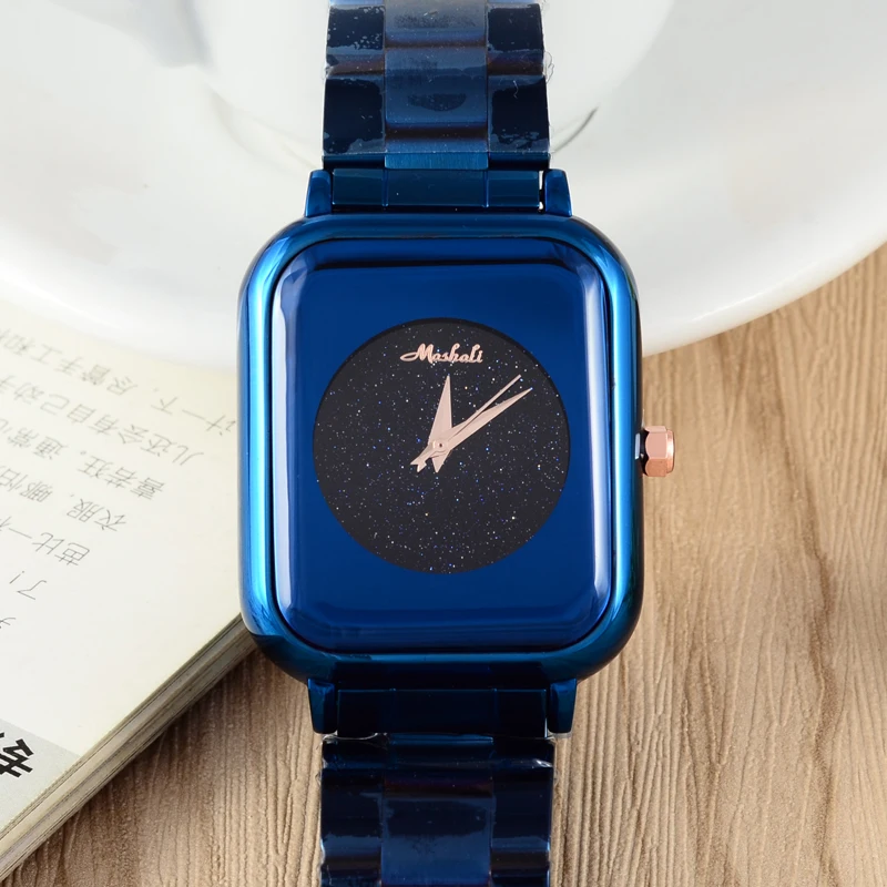 Женские квадратные часы Montre Femme Новые нейтральные Vogue для девушек студентов