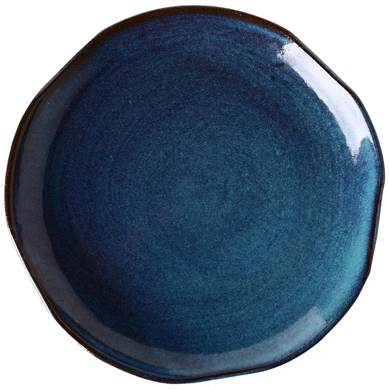 Пигментированное неправильное блюдо керамические тарелки в японском стиле