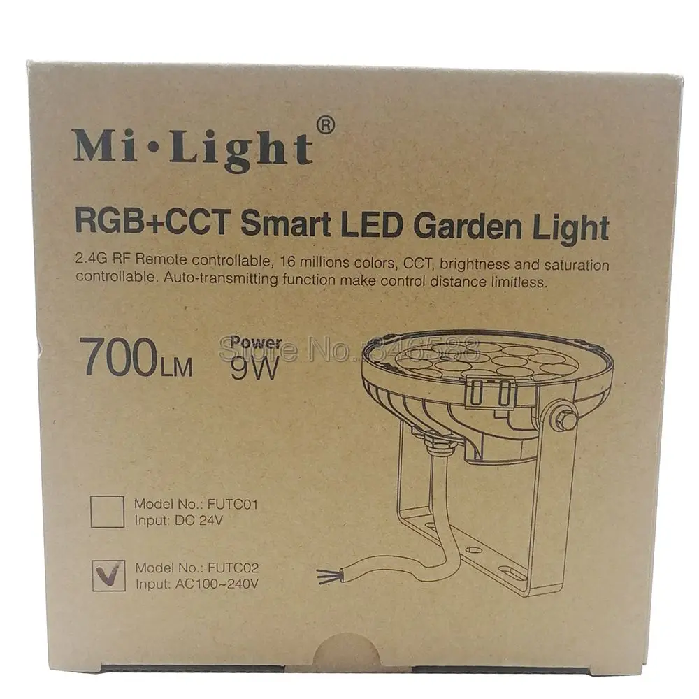 Mi. light 9 Вт RGB+ CCT светодиодный свет сада FUTC02 IP65 Водонепроницаемый Наружное освещение AC110V 220 V& 2,4G Беспроводной пультом дистанционного управления и Вай-Фай совместимый