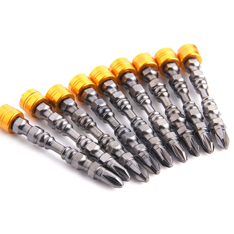 

5pcs 65mm Magnetic Screwdriver Bit Phillips Screwdriver PH2 Double Head 1/4" Shank For Plasterboard Drywall Screw Driver Bit Set