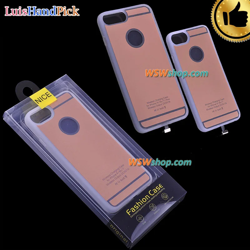 Беспроводной Зарядное устройство зарядный чехол для iPhone 6 6s 7 Plus приемник мягкая