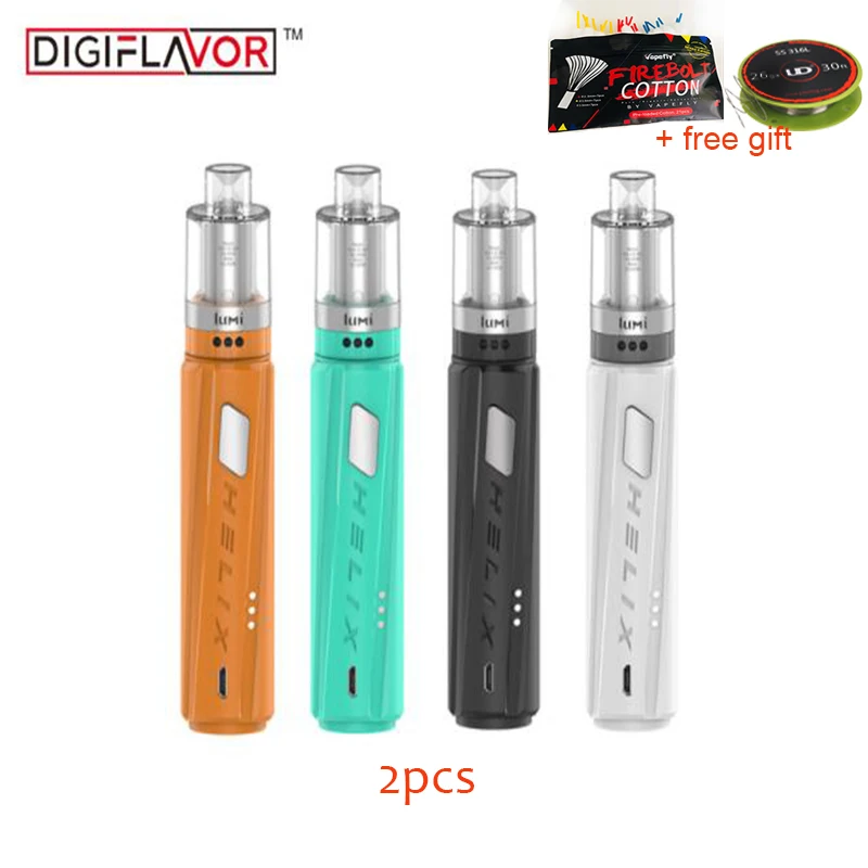 2 шт. оригинальный Digiflavor Helix Starter Kit 4 мл Lumi Tank электронная сигарета Vape с одной