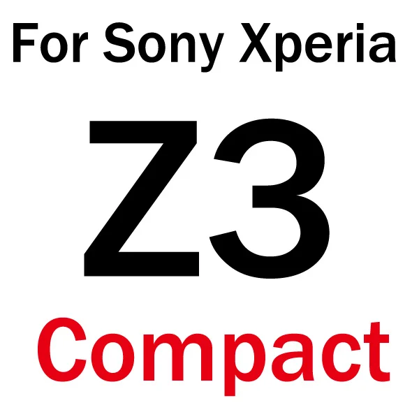 For Z3 Compact Закаленное стекло для sony Xperia Z Z1 Z2 Z3 Z4 Z5 Compact Mini для sony Xperia M4 Aqua M5 защитная пленка из закаленного стекла - Цвет: For Z3 Compact