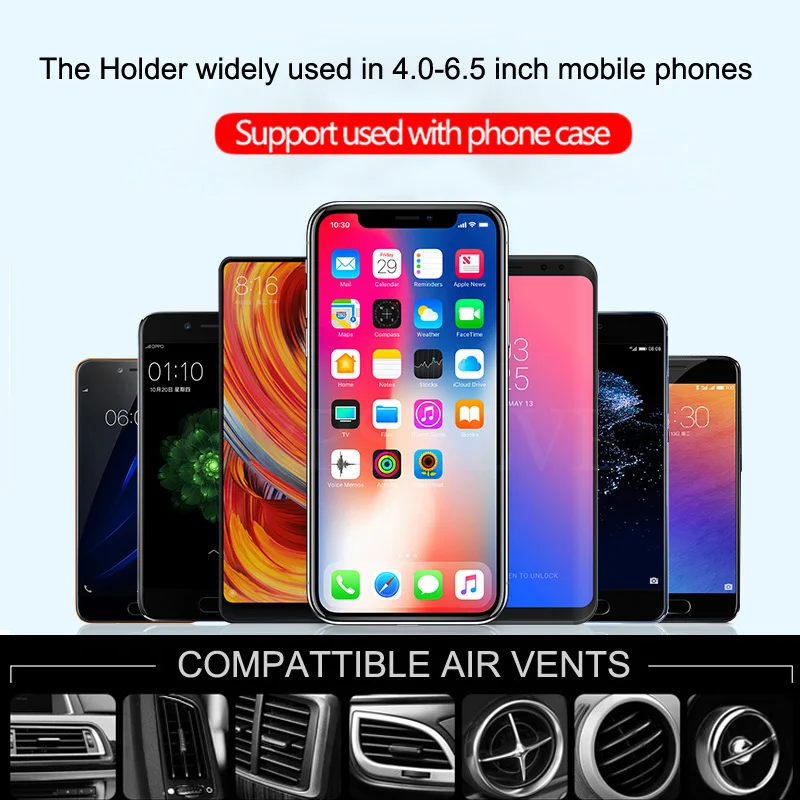 10 Вт автомобильное беспроводное зарядное устройство Qi для iPhone XS Max X XR 8 быстрая