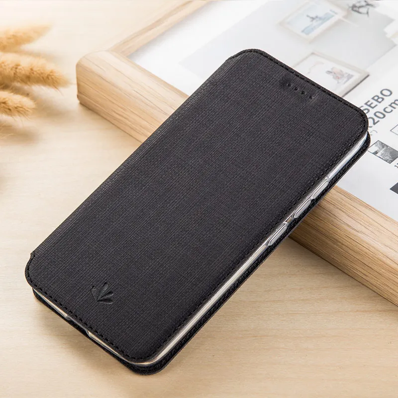 Роскошный кожаный чехол-книжка на магните для Motorola MOTO G7 G6 Plus G7 power G7 Play Fundas с отделением для карт и подставкой, чехол-кошелек - Цвет: Black