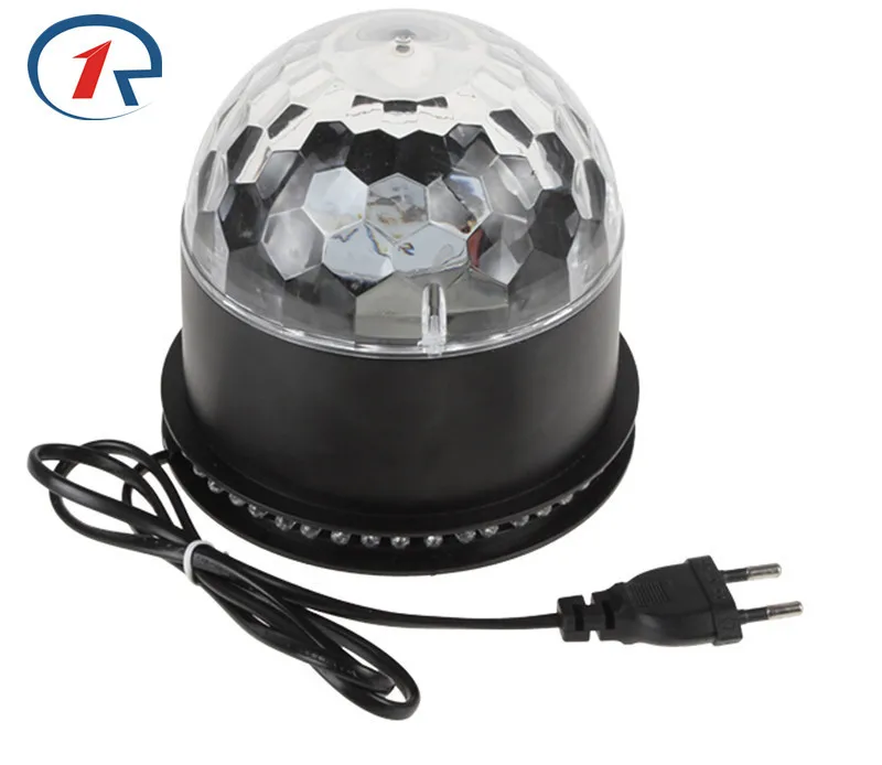 ZjRight 48 LED RGB праздничный Эффект Свет Звук Активированный Авто вращающийся