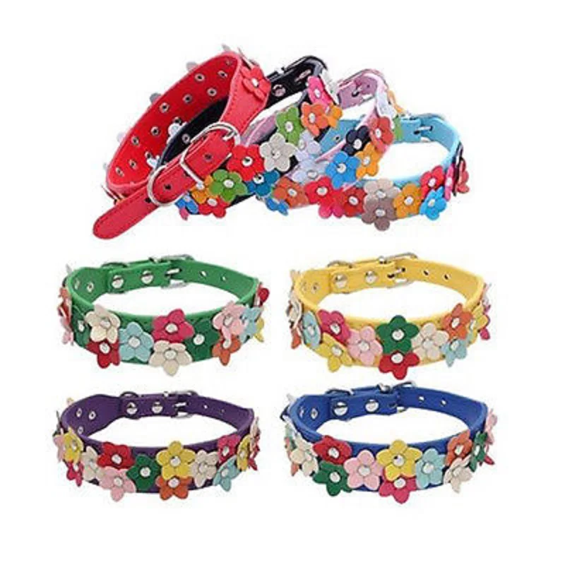 Ошейник для собак модное однорядное ожерелье из искусственной кожи с шипами и