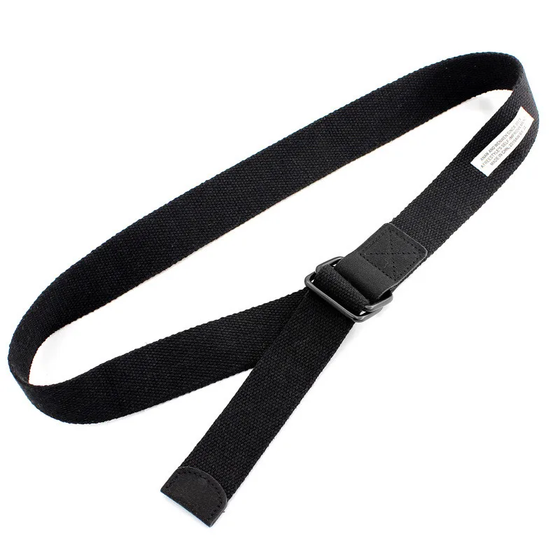 2019 простой Молодежный женский и мужской универсальный ремень с двойной пряжкой