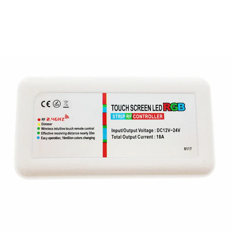 2 4G Led контроллер Сенсорная панель RGB 18A RF беспроводная сенсорная LED пульт