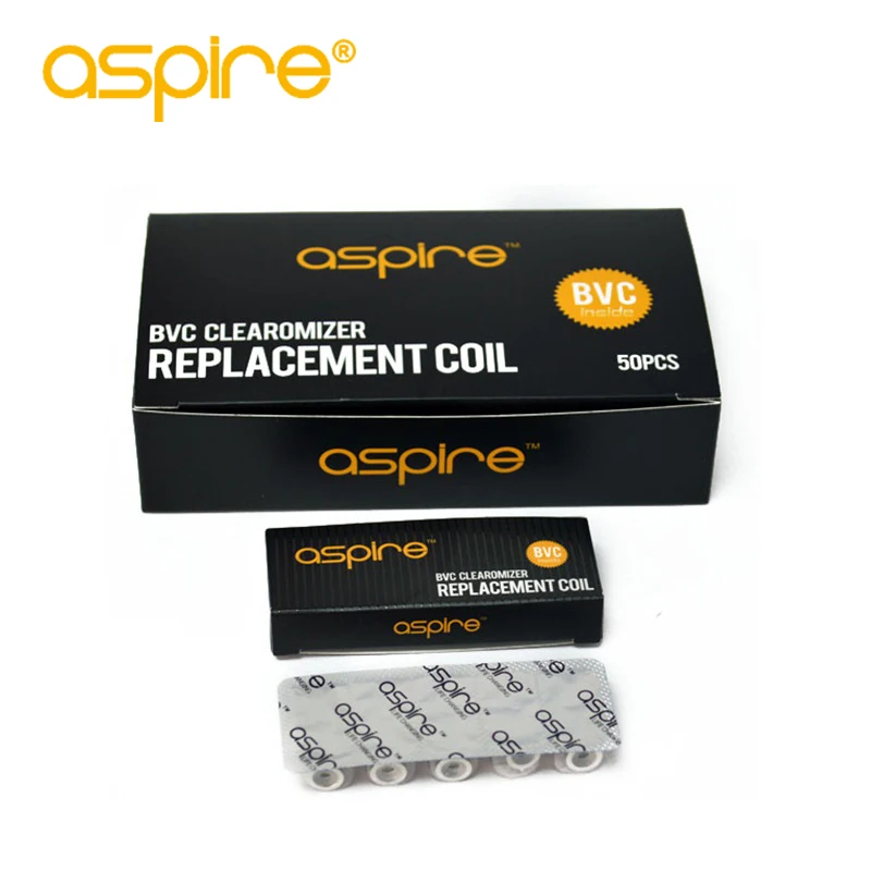 10 шт. спирали Aspire bvc 1,6/1,8/Ом Vape катушка головка для электронной сигареты CE5 ET ET-S Vivi Nova испаритель электронная сигарета катушка