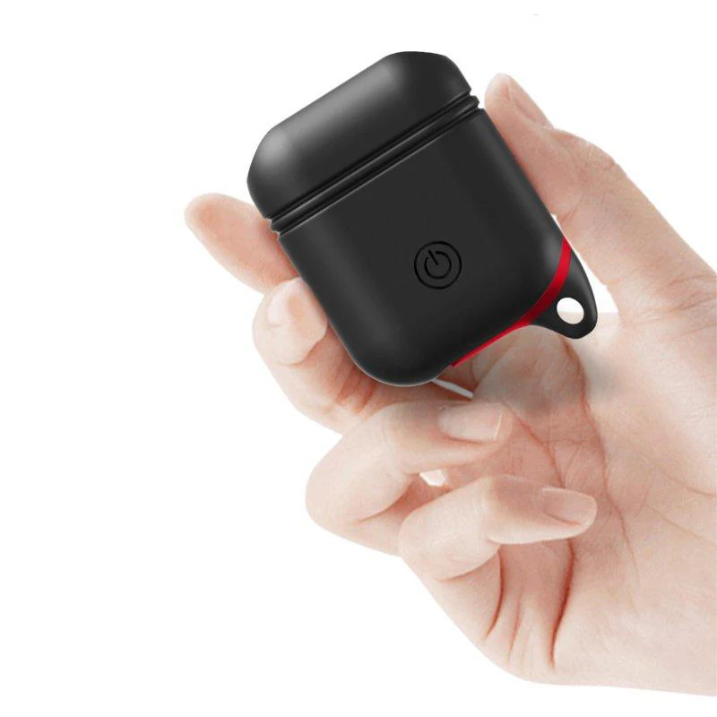 DOITOP Мягкий силиконовый чехол для Apple Airpods противоударный с анти-потерять