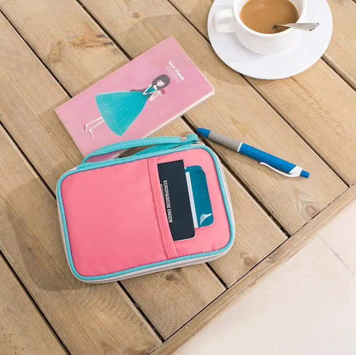 Дорожный кошелек для паспорта держатель многоцелевой кредитных карт органайзер