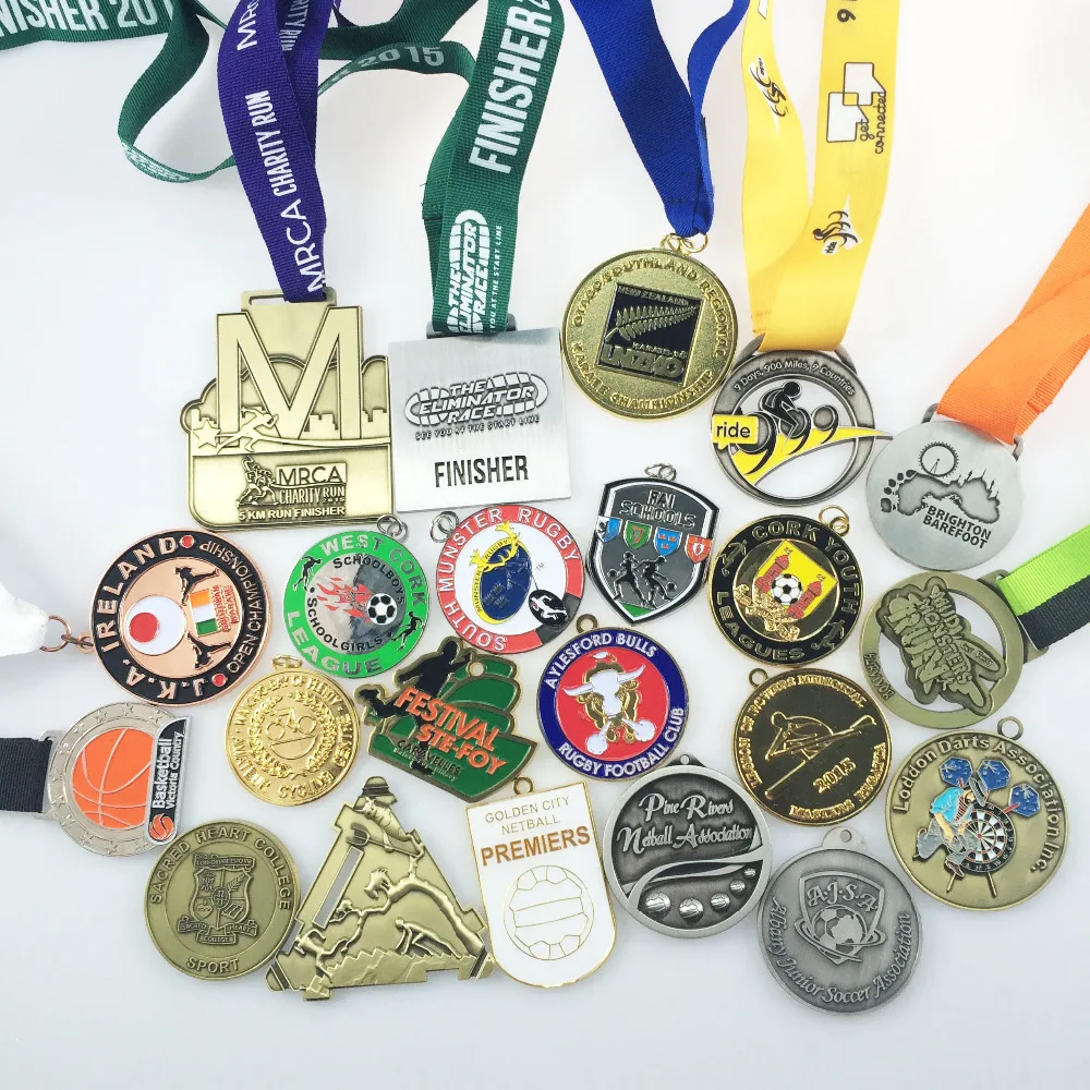 

custom sports medal engraved logo and letters with custom design logo--250pcs