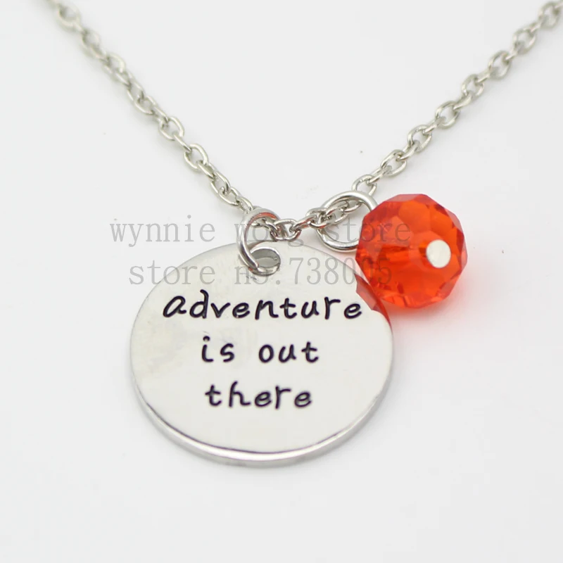 Новинка 2015 вдохновляющее ожерелье Приключения там серебряное с кулоном из