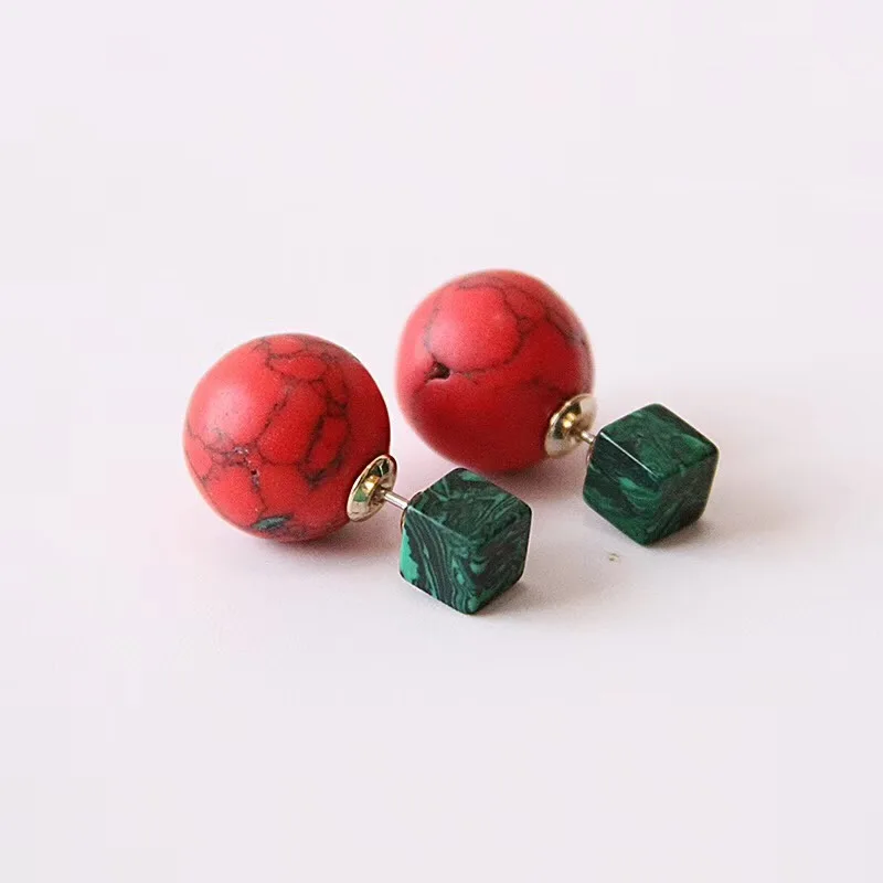 Бутик аморта новый дизайн серьги-гвоздики конфетного цвета | Украшения и