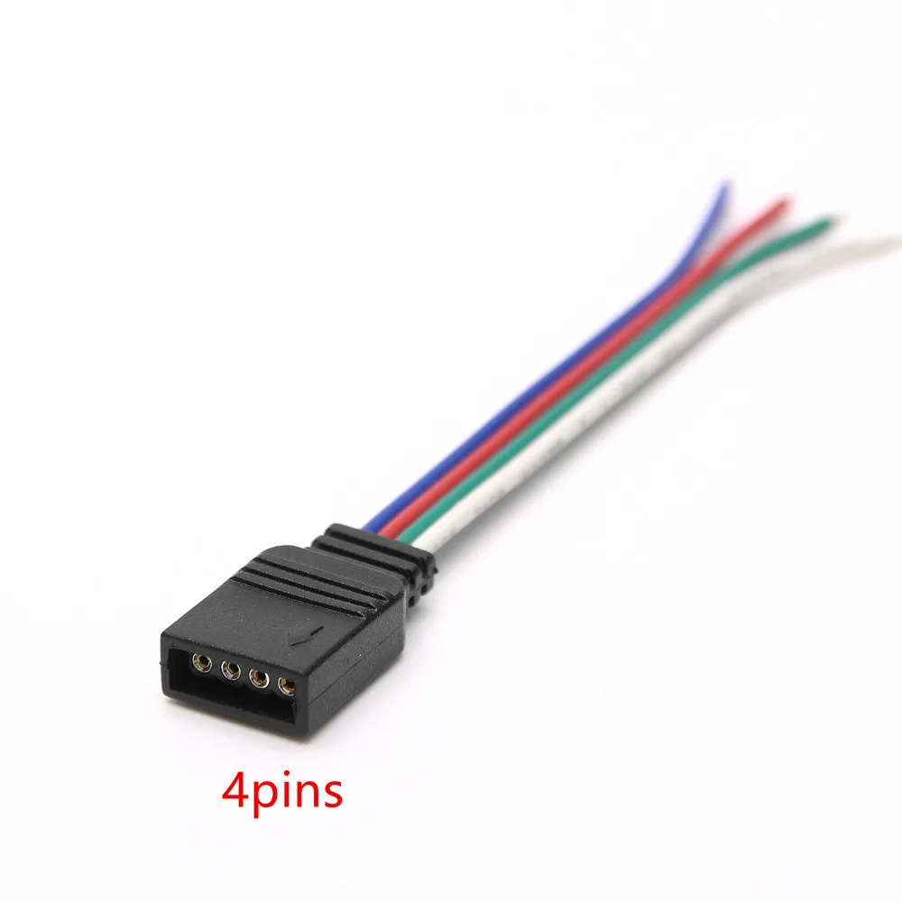 4pin RGB светодиодные ленты Разъем для SMD 2835 3528 5050 5 шт./партия | Обустройство дома