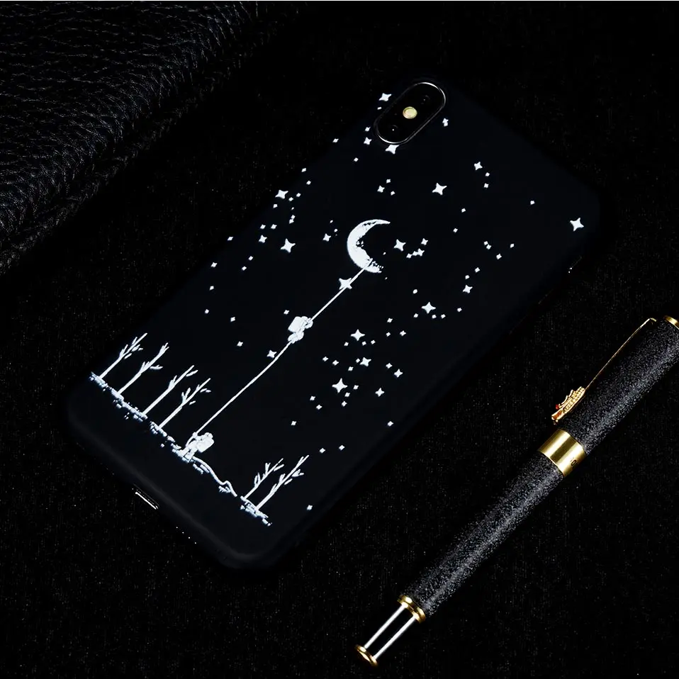 Personality star phone case For iPhone 6 6S 7 8 Plus iphone Funda X XR XS MAX Drop-proof Back Covers |
