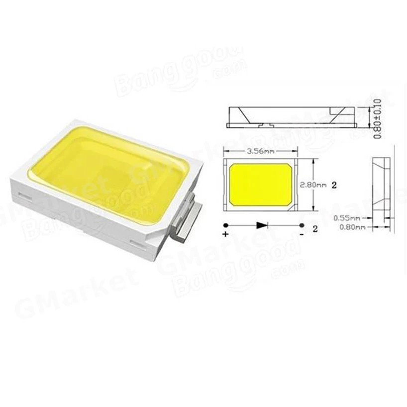 2018 Новый 1156/BA15S Белый Высокая мощность 2835-12SMD автомобильный Стайлинг светодиодный