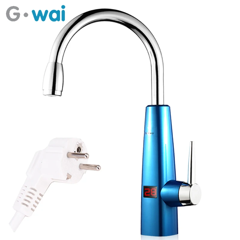 

Electric Instant Water Heater Tap Fast Hot Water Faucet Kitchen Bathroom Water Taps 360 Degree Rotation Calefactor Calentador