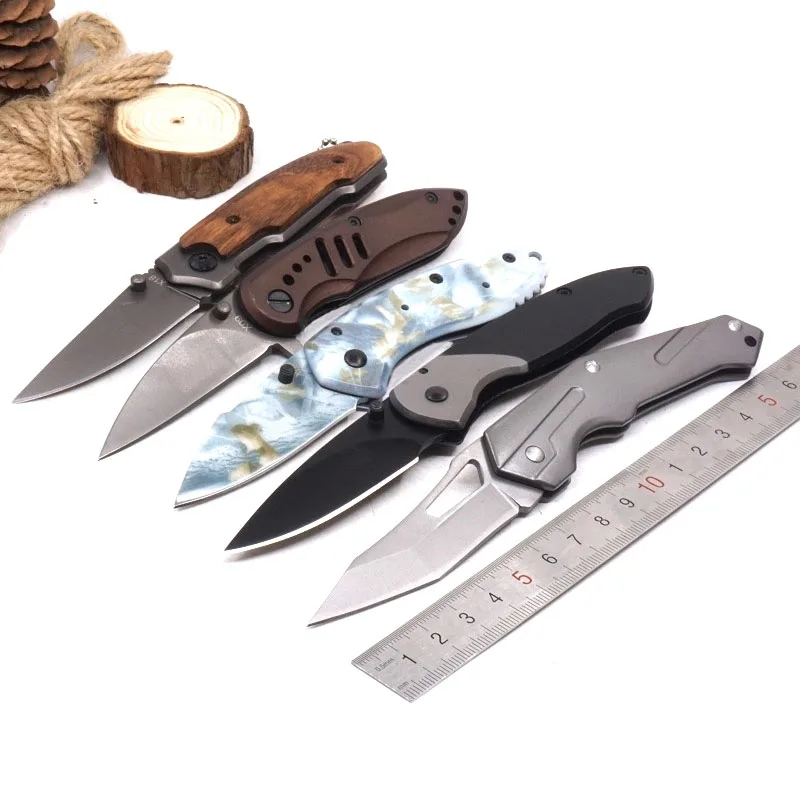 Тактический нож для выживания складной с твердым лезвием 5Cr13 56HRC Карманные