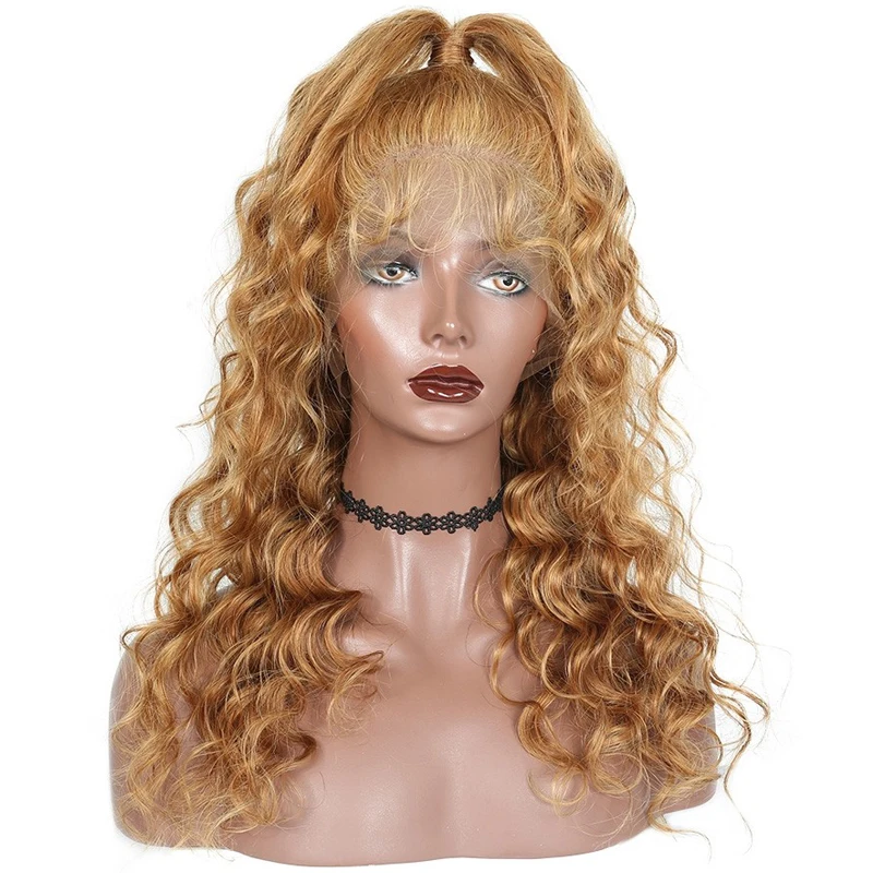 Фото #27 медовый блонд кружева спереди человеческие волосы парики для женщин 250%