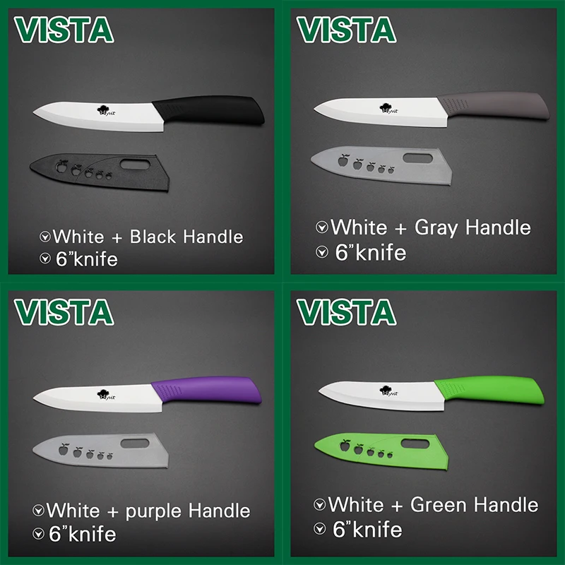 Высококачественный керамический кухонный нож 8 цветов одиночный 3 &quot/ 4&quot/ 5 6&quot