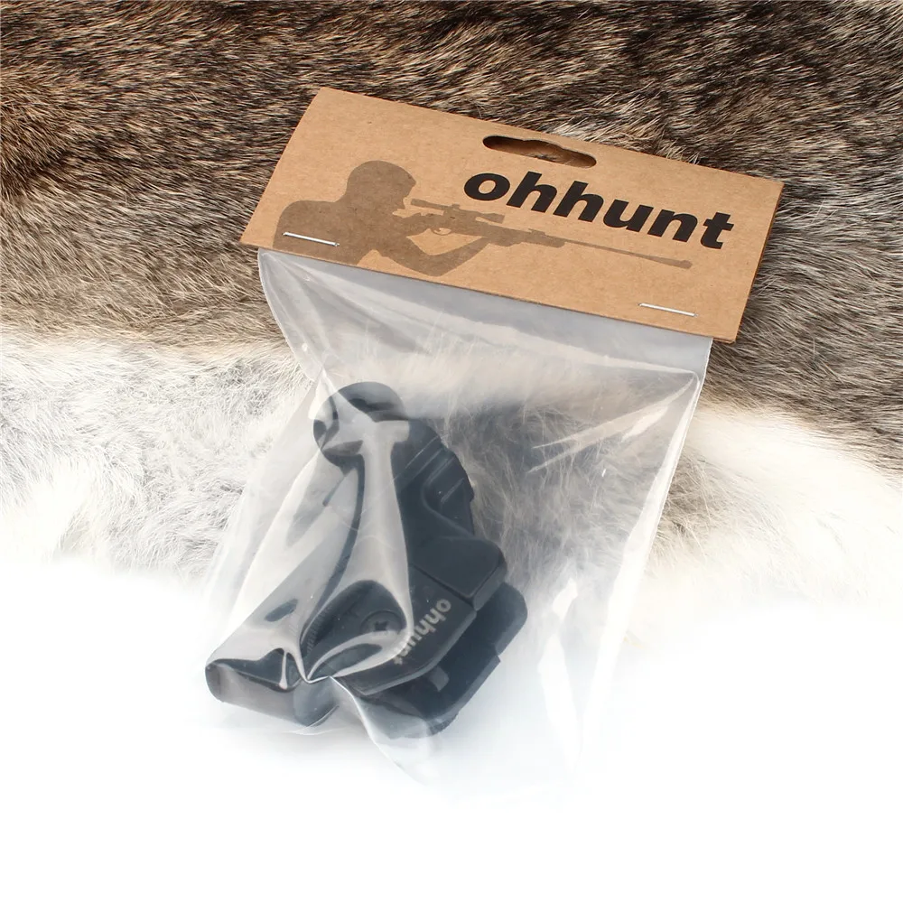 Ohhunt Охотничий Тактический съемный компактный резервный Железный задний прицел с полной ветрозащитой/регулировкой высоты