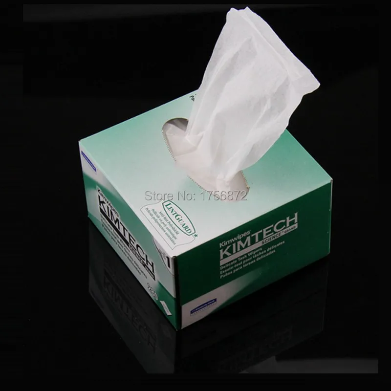 Free Shipping 280 pieces/box Kimwipes Fiber Cleaning Wipes Dustfree Paper Optic Low-lint | Мобильные телефоны и